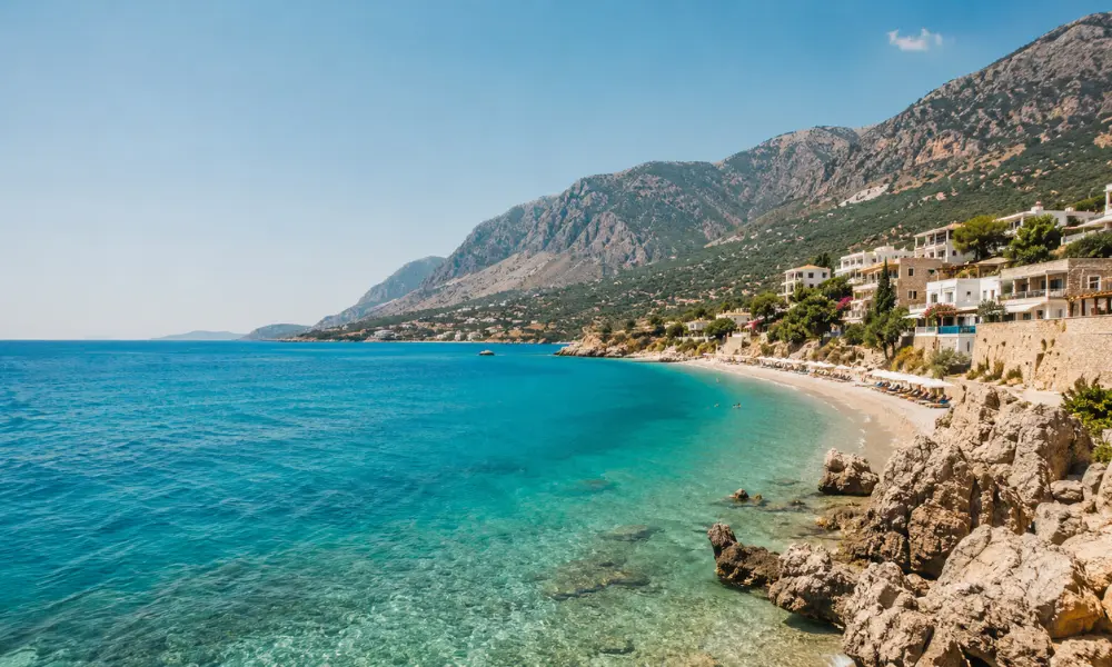 Albania Riviera beach Dhermi Himara coastline