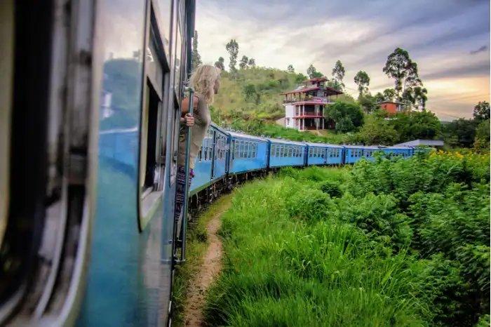 Scenic train journey from Kandy to Ella Sri Lanka