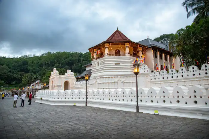Temple of the Sacred Tooth Relic in Kandy Sri Lanka